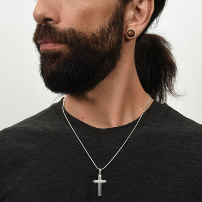 Simple Stainless Steel Cross Necklace
