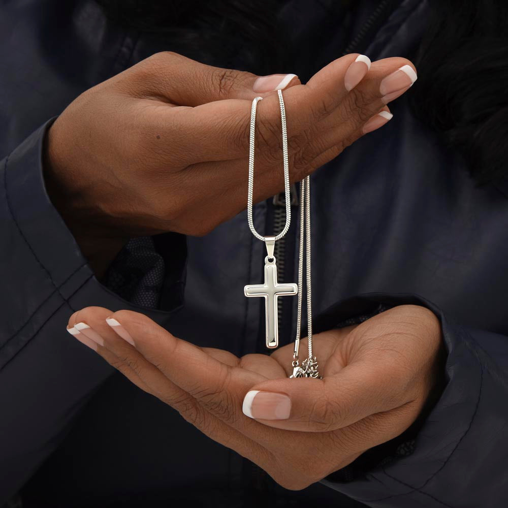 Simple Stainless Steel Cross Necklace