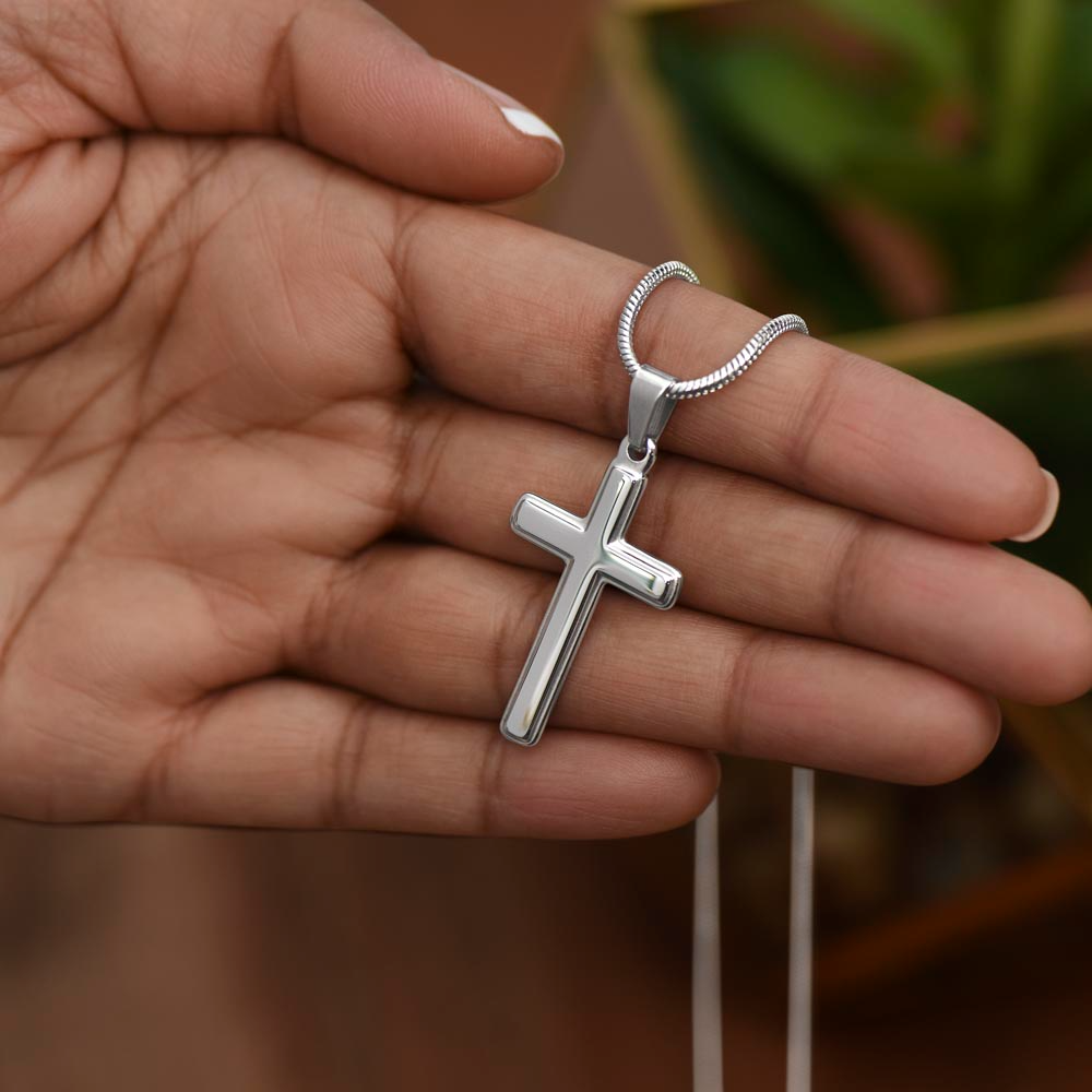 Simple Stainless Steel Cross Necklace