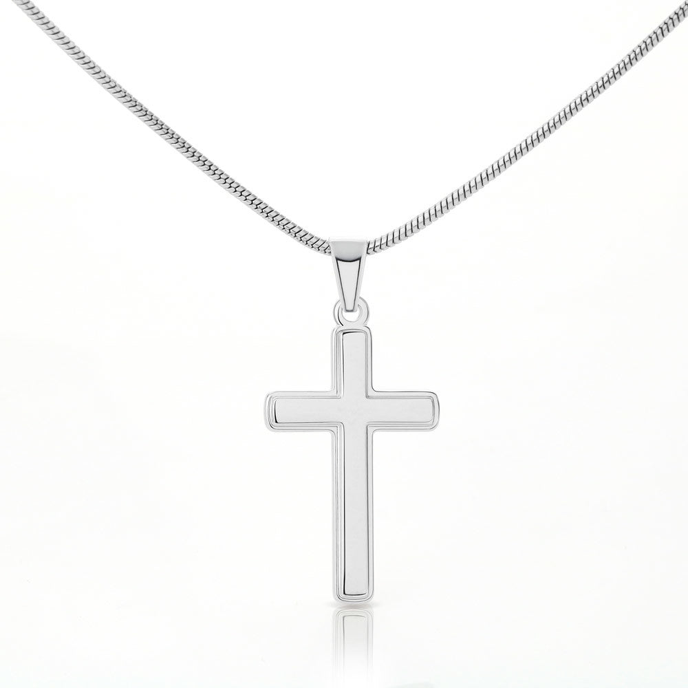 Simple Stainless Steel Cross Necklace