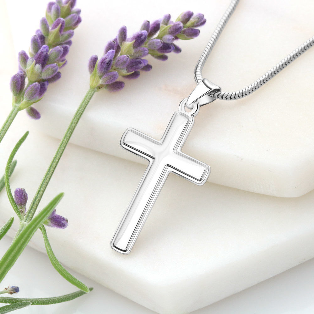 Simple Stainless Steel Cross Necklace