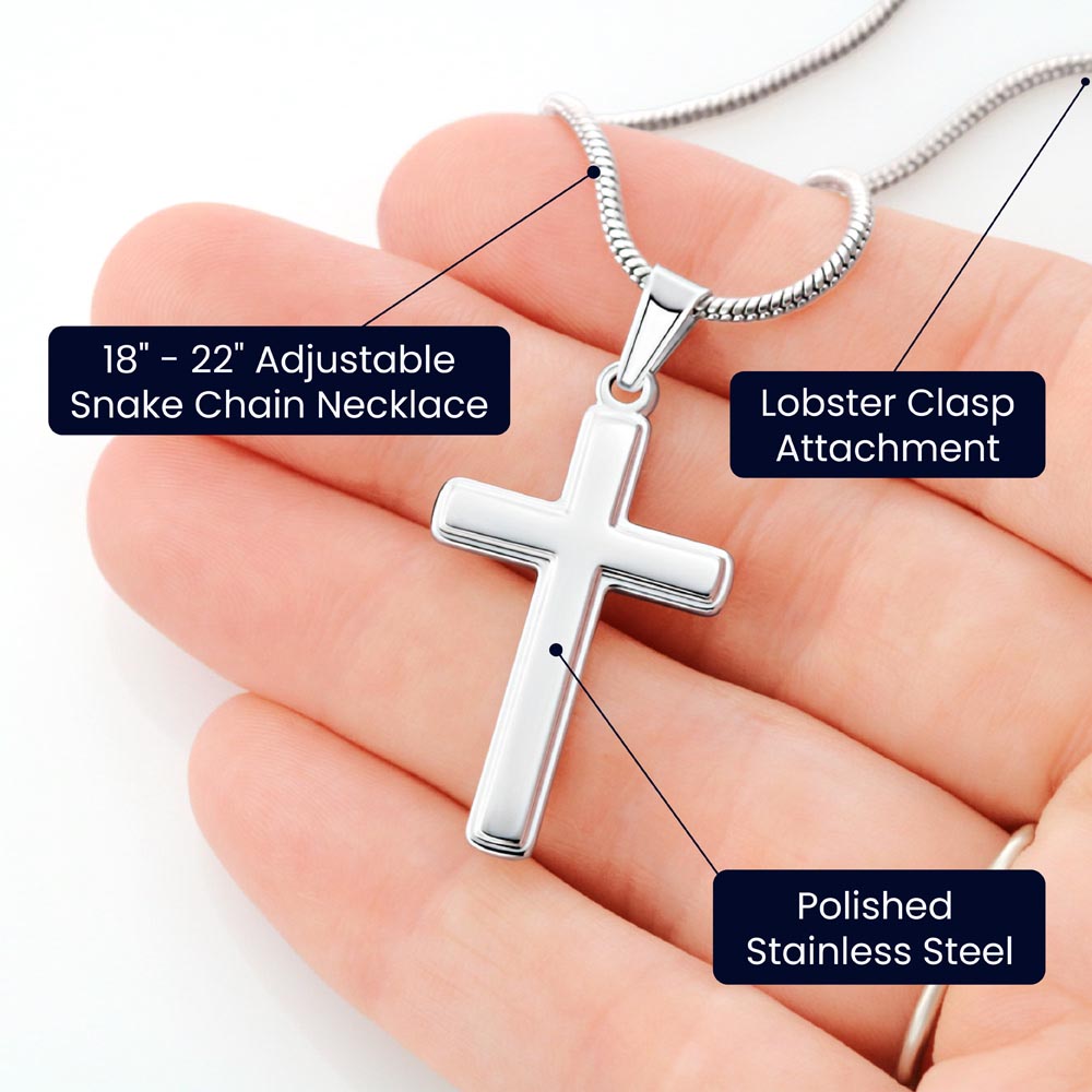 Simple Stainless Steel Cross Necklace