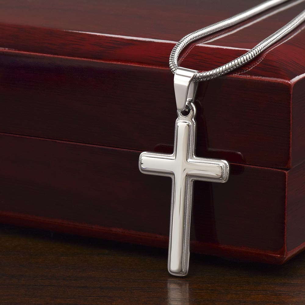 Simple Stainless Steel Cross Necklace