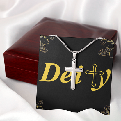 Simple Stainless Steel Cross Necklace