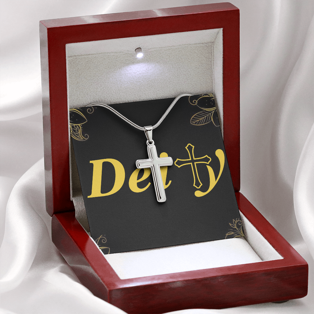 Simple Stainless Steel Cross Necklace