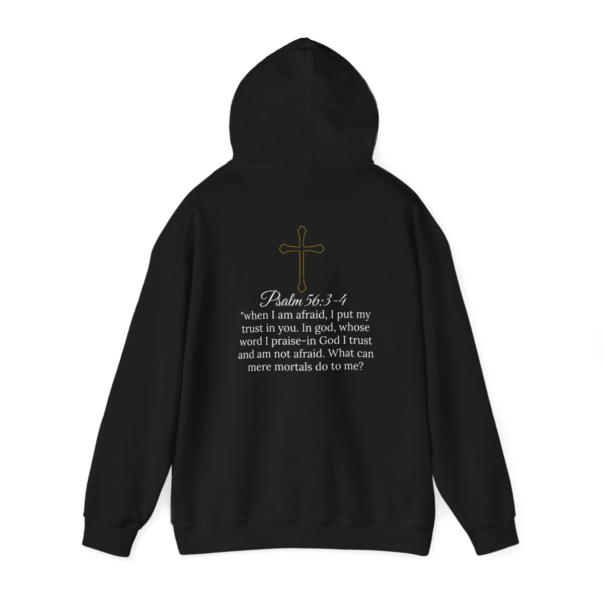 Psalm56 No Fear Cotton Cross Hoodie
