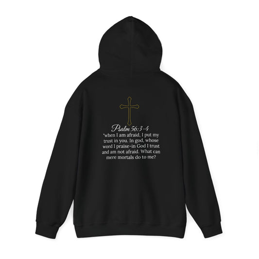 Psalm56 No Fear Cotton Cross Hoodie