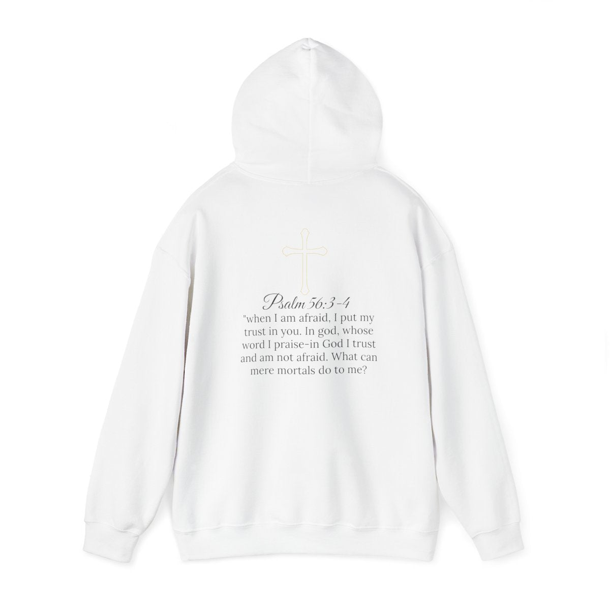 Psalm56 No Fear Cotton Cross Hoodie