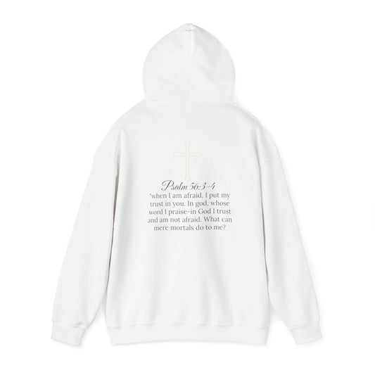 Psalm56 No Fear Cotton Cross Hoodie